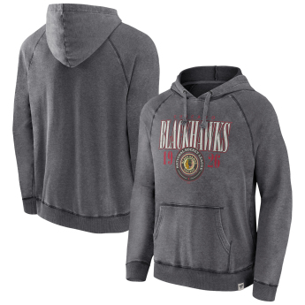 Chicago Blackhawks pánská mikina s kapucí A/LS Hoodie grey