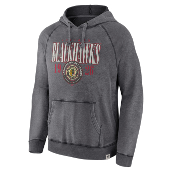 Chicago Blackhawks pánská mikina s kapucí A/LS Hoodie grey