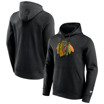 Chicago Blackhawks pánská mikina s kapucí Primary Logo Graphic Hoodie black