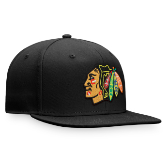 Chicago Blackhawks čepice flat kšiltovka Core Snapback black