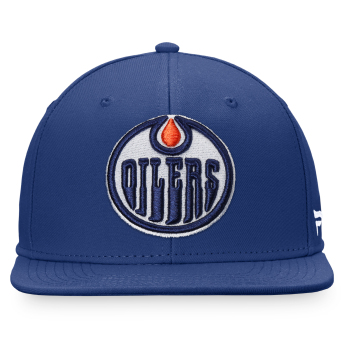 Edmonton Oilers čepice flat kšiltovka Core Snapback blue
