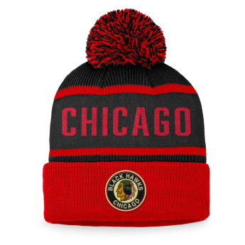 Chicago Blackhawks zimní čepice Heritage Beanie Cuff with Pom