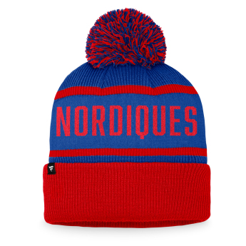 Quebec Nordiques zimní čepice Heritage Beanie Cuff with Pom