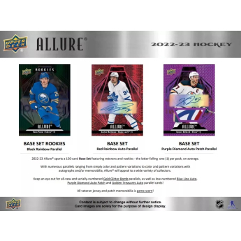 NHL boxy hokejové karty NHL 2022-23 Upper Deck Allure Hobby Box