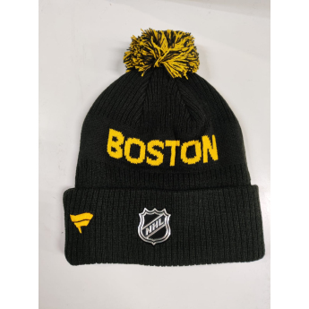 Boston Bruins dětská zimní čepice Cufed Knit With Pom