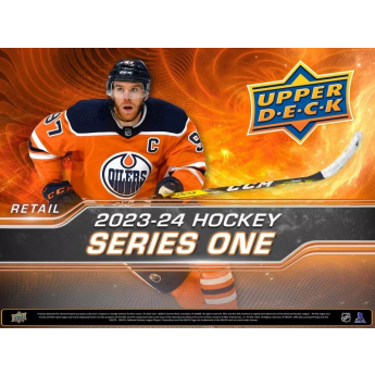 NHL boxy hokejové karty NHL 2023-24 Upper Deck Series 1 Tin Box
