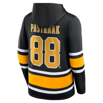 Boston Bruins pánská mikina s kapucí Pastrňák Name & Number Lace-Up Pullover Hoodie