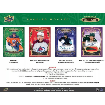 NHL boxy hokejové karty NHL 2022-23 Upper Deck Stature Hobby Box