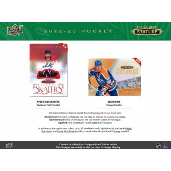NHL boxy hokejové karty NHL 2022-23 Upper Deck Stature Hobby Box