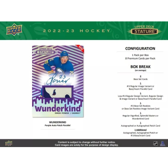 NHL boxy hokejové karty NHL 2022-23 Upper Deck Stature Hobby Box