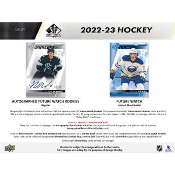 NHL boxy hokejové karty NHL 2022-23 Upper Deck SP Hockey Hobby Box