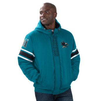 San Jose Sharks pánská bunda s kapucí Tight End Winter Jacket