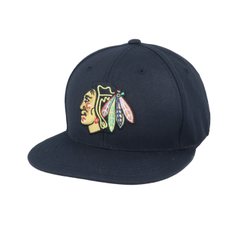 Chicago Blackhawks čepice flat kšiltovka 400 Series Black