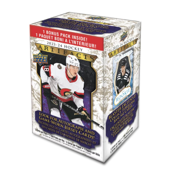 NHL boxy hokejové karty NHL 2023-24 Upper Deck Artifacts Blaster Box