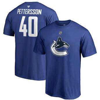 Vancouver Canucks pánské tričko Elias Pettersson #40 Authentic Stack Name & Number