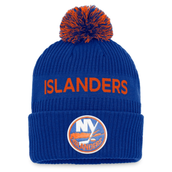 New York Islanders dětská zimní čepice NHL Draft Authentic Pro Cuffed Knit Hat with Pom