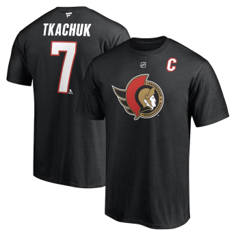 Ottawa Senators pánské tričko Brady Tkachuk #7 Authentic Stack Name & Number