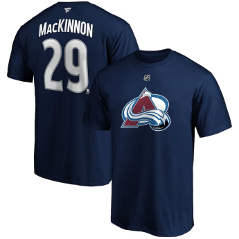 Colorado Avalanche pánské tričko Nathan MacKinnon #29 Name & Number navy