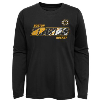 Boston Bruins dětské tričko s dlouhým rukávem Rink Reimagined LS Ultra black