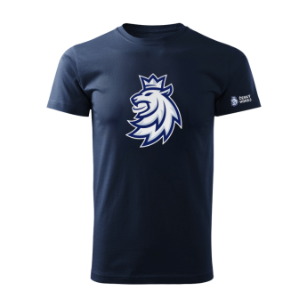 Hokejové reprezentace dětské tričko Czech Republic logo lion blue