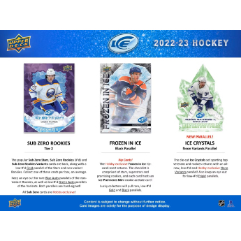 NHL boxy hokejové karty NHL 2022-23 Upper Deck Ice Hobby Box