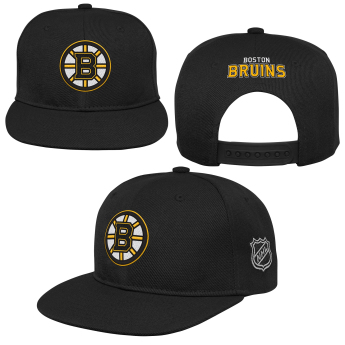 Boston Bruins dětská čepice flat kšiltovka Logo Flatbrim Snapback