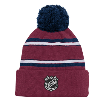 Colorado Avalanche dětská zimní čepice Jacquard Cuffed Knit With Pom