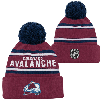 Colorado Avalanche dětská zimní čepice Jacquard Cuffed Knit With Pom