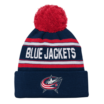 Columbus Blue Jackets dětská zimní čepice Jacquard Cuffed Knit With Pom