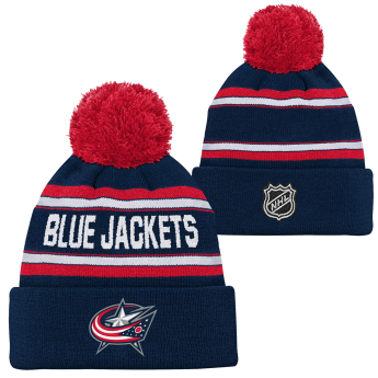 Columbus Blue Jackets dětská zimní čepice Jacquard Cuffed Knit With Pom