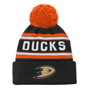 Anaheim Ducks dětská zimní čepice Jacquard Cuffed Knit With Pom