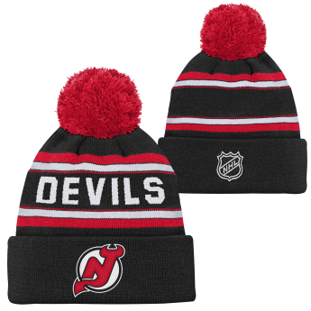 New Jersey Devils dětská zimní čepice Jacquard Cuffed Knit With Pom