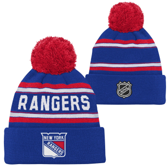 New York Rangers dětská zimní čepice Jacquard Cuffed Knit With Pom