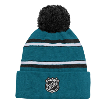 San Jose Sharks dětská zimní čepice Jacquard Cuffed Knit With Pom