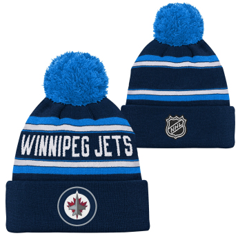 Winnipeg Jets dětská zimní čepice Jacquard Cuffed Knit With Pom