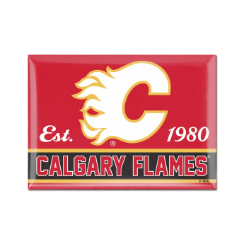 Calgary Flames magnetka red 1980