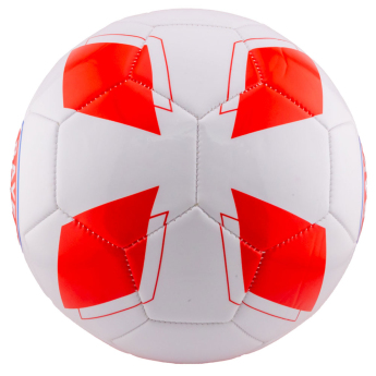 Bayern Mnichov fotbalový míč crest on a striking red and white - Size 5