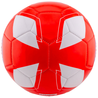 Bayern Mnichov fotbalový míč crest on a striking red and white - Size 5