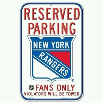 New York Rangers cedule na zeď Reserved Parking Sign