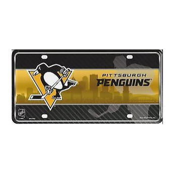 Pittsburgh Penguins cedule na zeď Metal License Plate Auto Tag