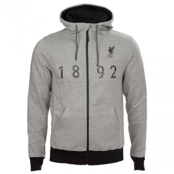 FC Liverpool pánská mikina s kapucí No9 1892 grey