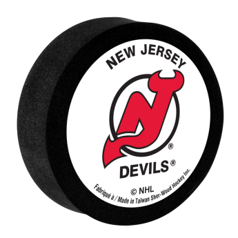 New Jersey Devils pěnový puk White Sher-Wood