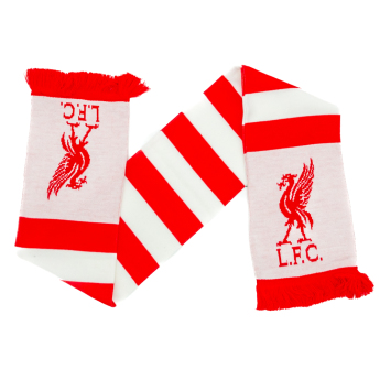 FC Liverpool zimní šála Bar Scarf with red fringe