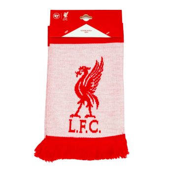 FC Liverpool zimní šála Bar Scarf with red fringe
