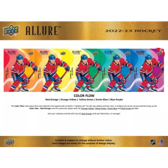 NHL boxy hokejové karty NHL 2022-23 Upper Deck Allure Blaster Box