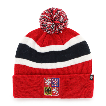 Hokejové reprezentace zimní čepice Czech Republic Breakaway 47 Cuff Knit Red