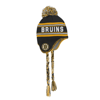 Boston Bruins dětská zimní čepice Jacquard tassel