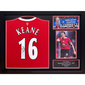 Legendy zarámovaný dres Manchester United FC 2020-2022 Keane Signed Shirt (Framed)