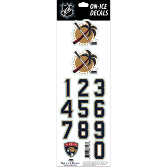 Florida Panthers samolepky na helmu decals palm tree