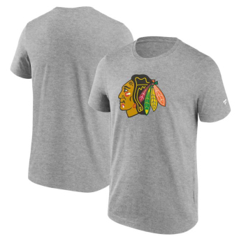 Chicago Blackhawks pánské tričko Primary Logo Graphic T-Shirt grey